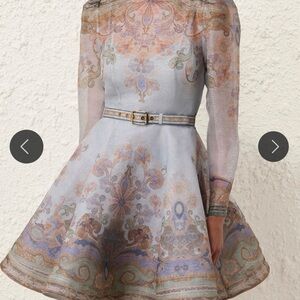 Zimmermann Eden Paisley  Long Sleeve Dress